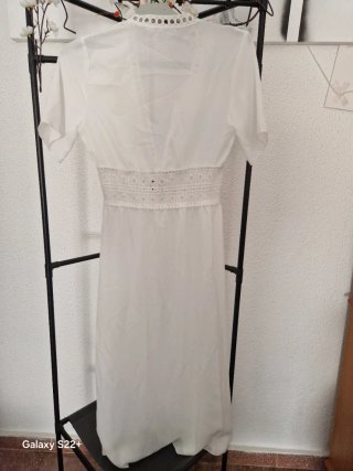 Vestido playero QCPLMKOJN S Blanco