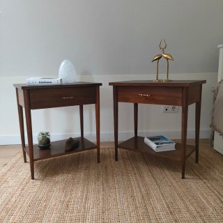 Pareja de mesillas Vintage Mid Century