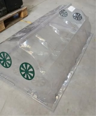 Gardiun Invernadero Túnel con Ventilación