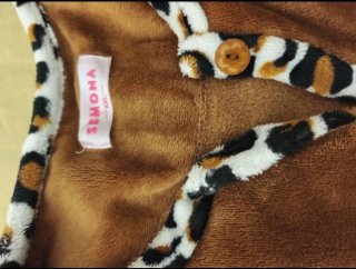 Pijama SEMONA castanho com bolso