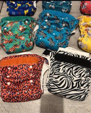 Lote bebe pañales reutilizables Bambino Mio