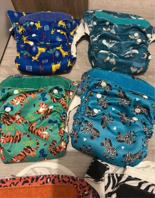 Lote bebe pañales reutilizables Bambino Mio