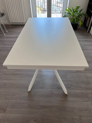 Tavolo allungabile bianco frassinato