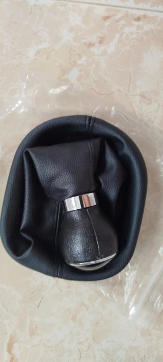 Funda Palanca Cambios VW Cuero Negro