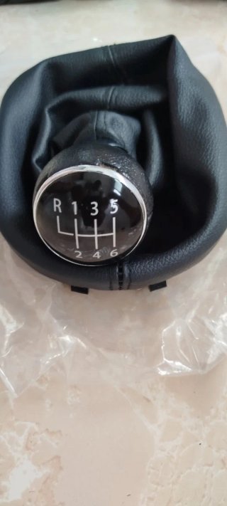 Funda Palanca Cambios VW Cuero Negro