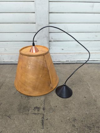 Lámpara de techo madera laminada y metal