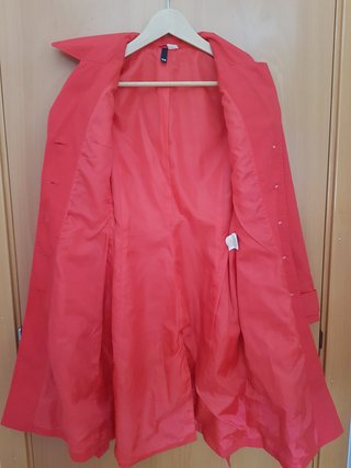 Trench H&M Rojo Talla 34