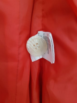 Trench H&M Rojo Talla 34