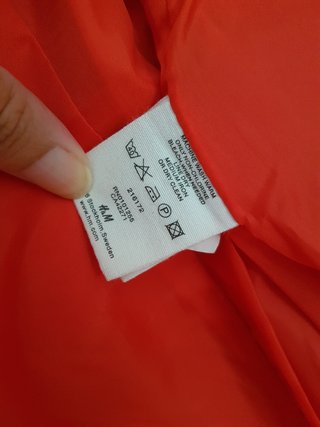 Trench H&M Rojo Talla 34