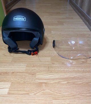 Casco de Moto Negro Talla M