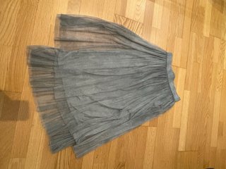 Falda tul gris marengo
