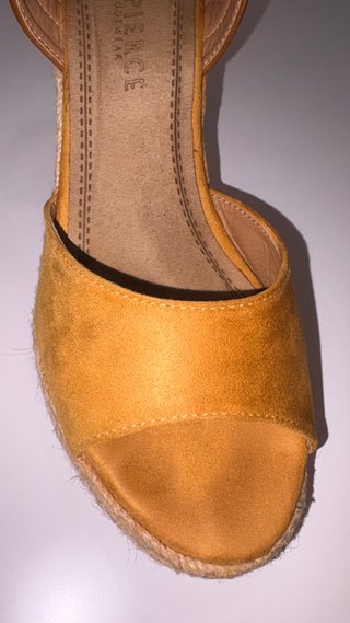Sandalias cuña esparto y ante LAPIERCE