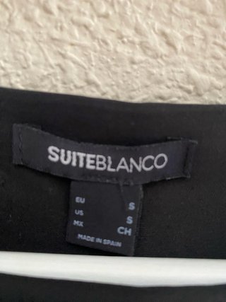 Top Negro Blanco Talla S
