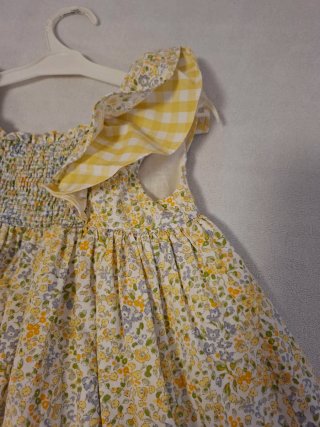 Vestido niña talla 4 floral amarillo