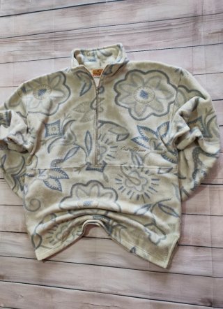 Polar Vintage Estampado Floral Mujer Talla S