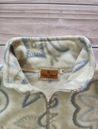 Polar Vintage Estampado Floral Mujer Talla S