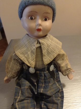 Muñeco antiguo porcelana colección