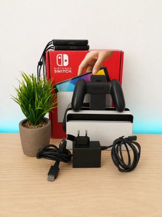 COMPLETA!! Nintendo Switch OLED Blanca.