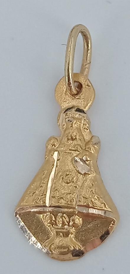 Colgante Virgen 18k Oro 0,53gr Ref. O-438