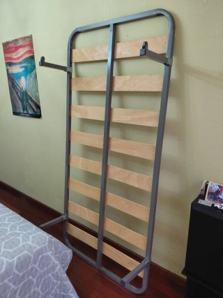 Canapé 90x190 cm Metal y Madera