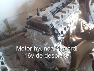 Motor hyundai 1.7 crdi 16v de despiece