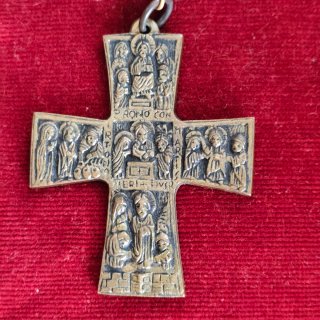 Antiguo Rosario de cuentas de madera