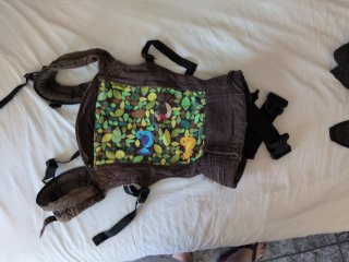 Mochila Porta Bebés 0-48 Meses Estampado Pájaros
