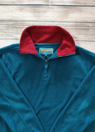 Chaqueta Polar 1/4 Cremallera Vintage Talla XL