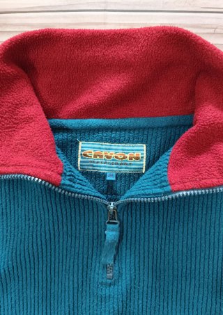 Chaqueta Polar 1/4 Cremallera Vintage Talla XL