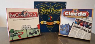 Lote Juegos de Mesa: Trivial, Monopoly y Cluedo