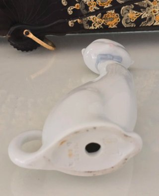 Figura Gato Porcelana Vintage NAO Lladró