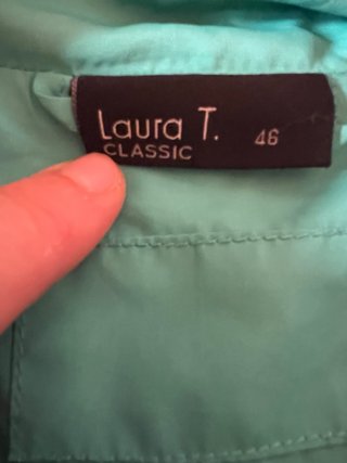 Gilet donna color verde/azzurro
