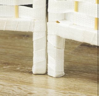 Biombo HOMCOM 4 Paneles Blanco