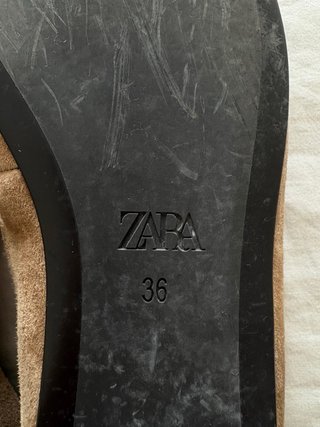 Bailarinas marron talla 36 Zara