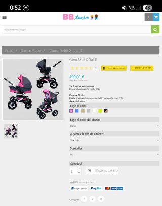 Carro Rosa hasta 30kg
