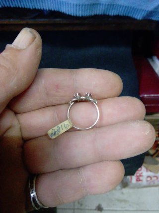 Anillo plata antigua