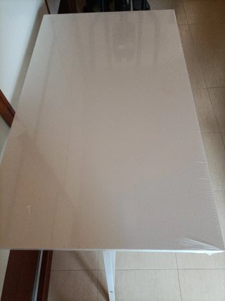 Mesa Ikea Linnmon y caballetes Lerberg blanco
