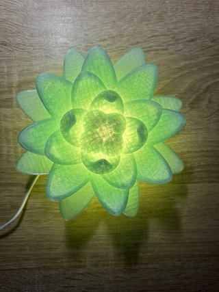 Lámpara Flor Loto 3D USB - Luz Ambiente