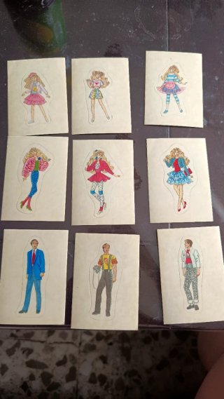 Cromos Barbie años 80