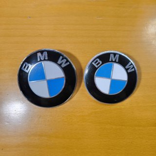 PACK 7 EMBLEMAS BMW - TAPABUJES BMW 68mm ANAGRAMAS