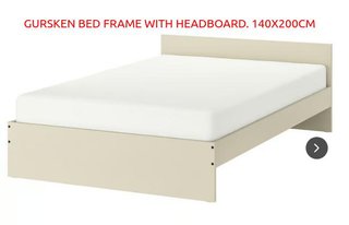 Cama Ikea GURSKEN 140x200 + Resortes
