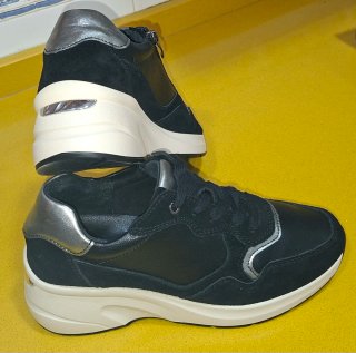 Zapatillas Latouche Talla 39 Negro/Plata