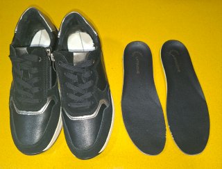 Zapatillas Latouche Talla 39 Negro/Plata