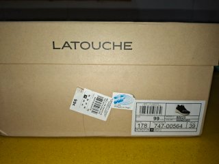 Zapatillas Latouche Talla 39 Negro/Plata