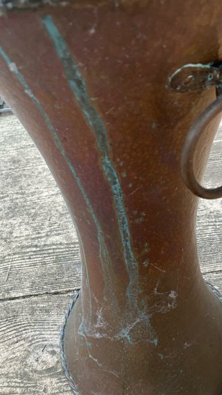 Paraguero antiguo de cobre