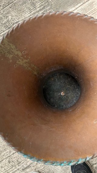 Paraguero antiguo de cobre