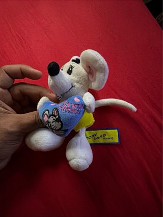 Peluche Toby Love con cuore blu