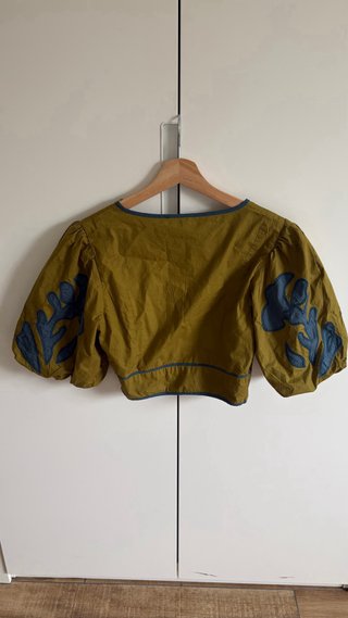 Blusa corta manga ancha tintoretto