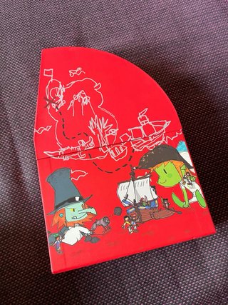 Cofre pupi libro, libreta y puzzle