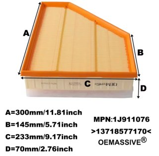 Filtro de aire para motor BMW X1 1 3 Marca OEMASSI
